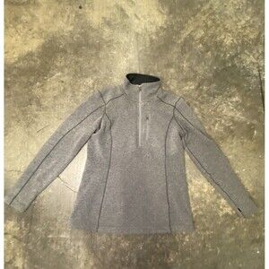 Kuhl Women's M Revive 1/2 Zip Heather Gray Fleece Sweater Jacket Pullover Knit